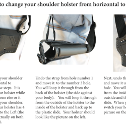 Shoulder Holster Adjustment Directions