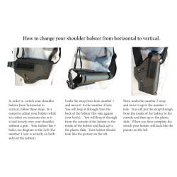 Shoulder Holster Adjustment Directions