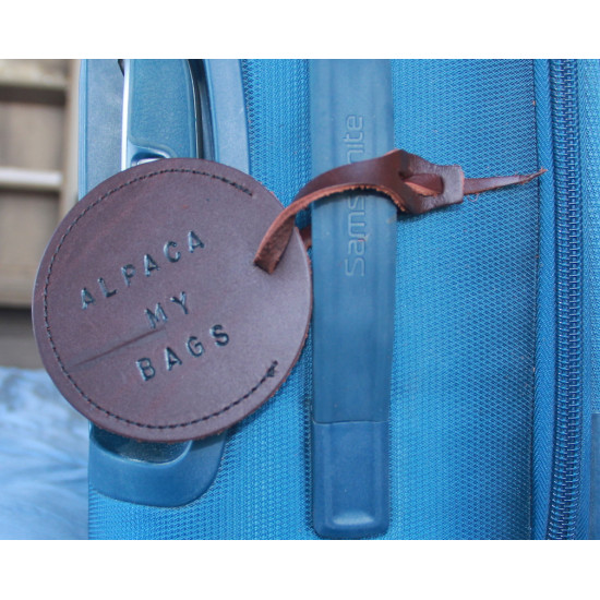 Leather Luggage Tag