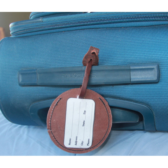 Leather Luggage Tag