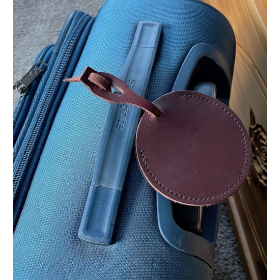 Leather Luggage Tag