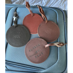 Leather Luggage Tag