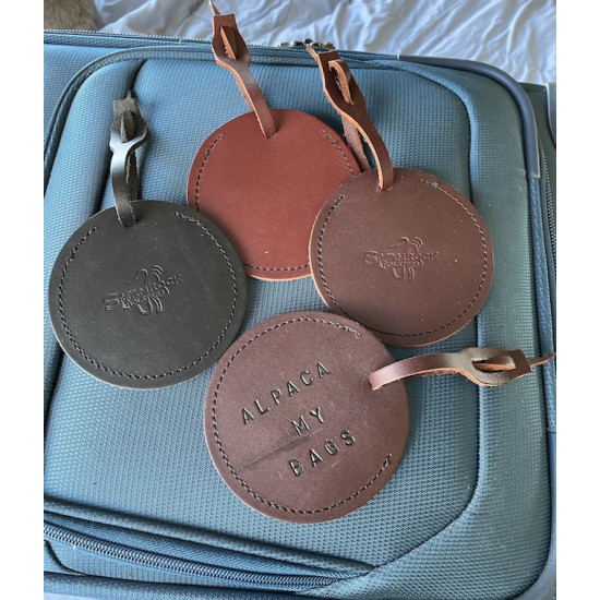 Leather Luggage Tag